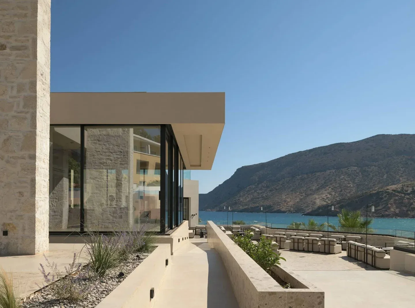 Main building architecture at Fodele Beach Resort